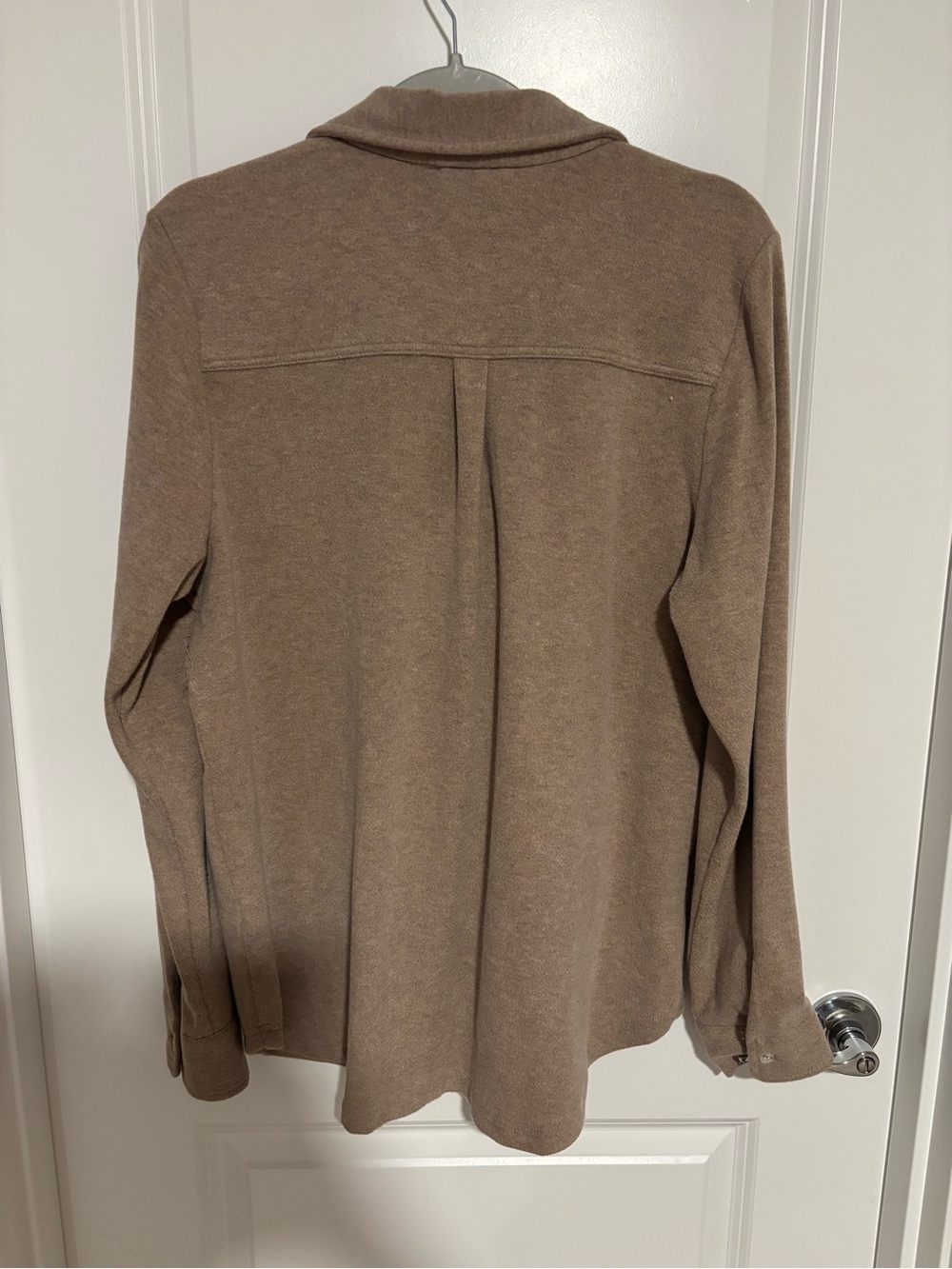 Thread & Supply Women's Button Down Shirt in Taupe - Picture 5 of 5